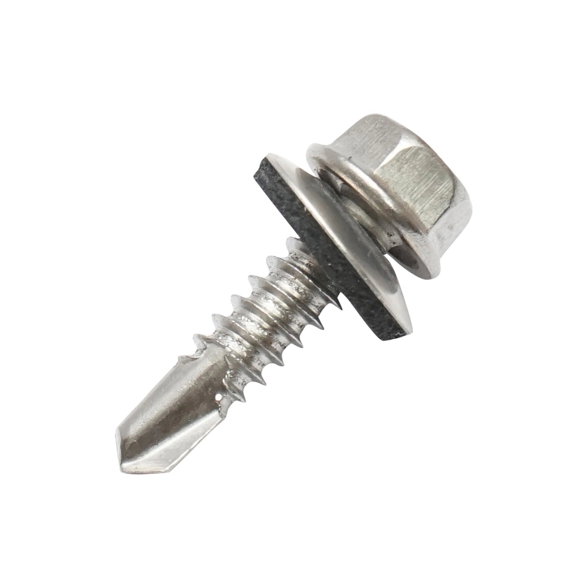Surub autoforant pentru tigla metalica/tabla, cap hexagonal, 14mm saiba EPDM cu cauciuc, 4.8x25mm Zincat- 250 buc/cutie