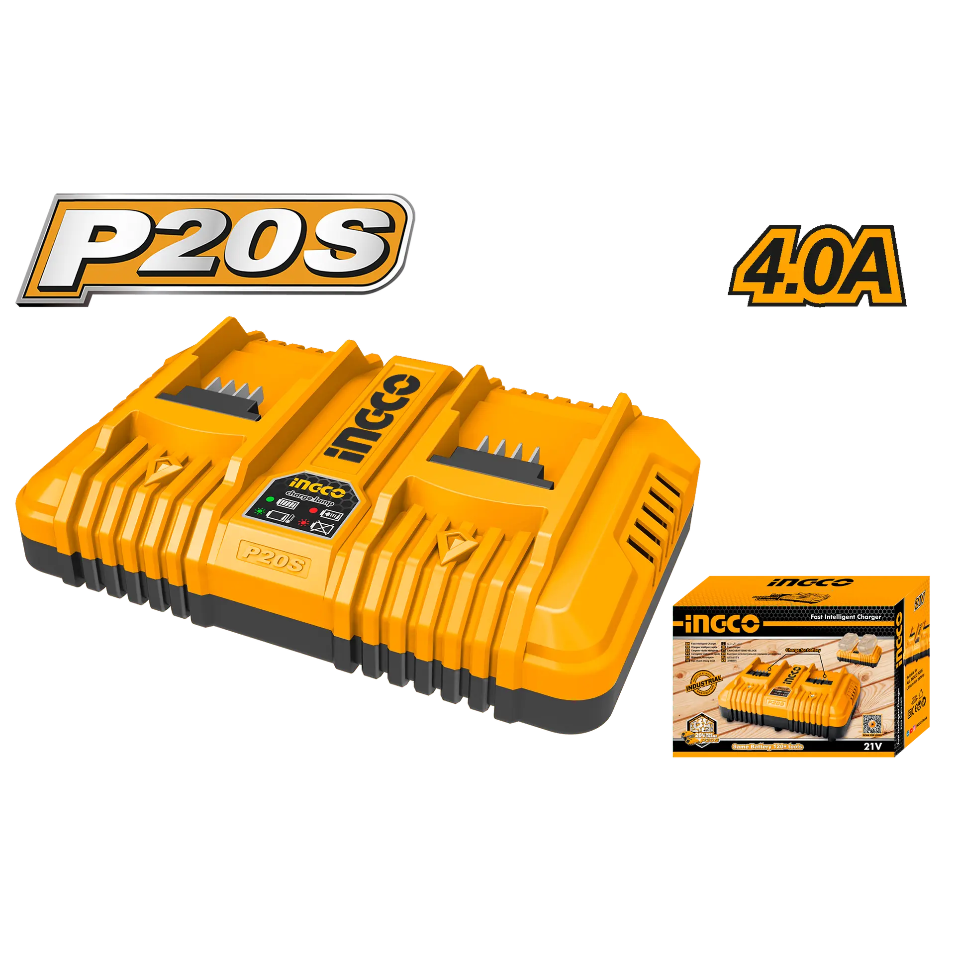 Incarcator 20V Fast Charge Dublu 4A