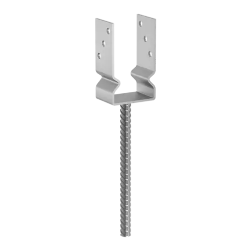 Suport stâlp metalic pentru Lemn 101x150x60x4,0 PSZ100
