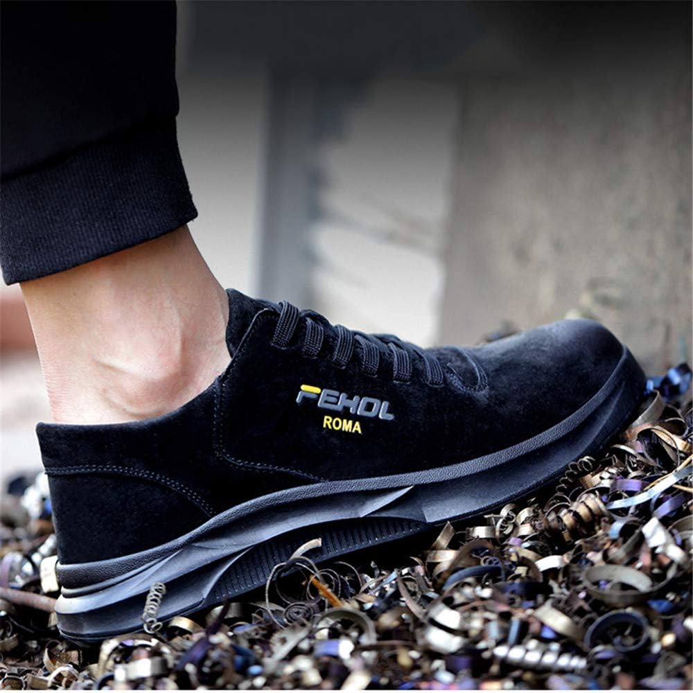 Pantofi de protectie cu bombeu metalic, din piele, usor si confortabil, design frumos, negru