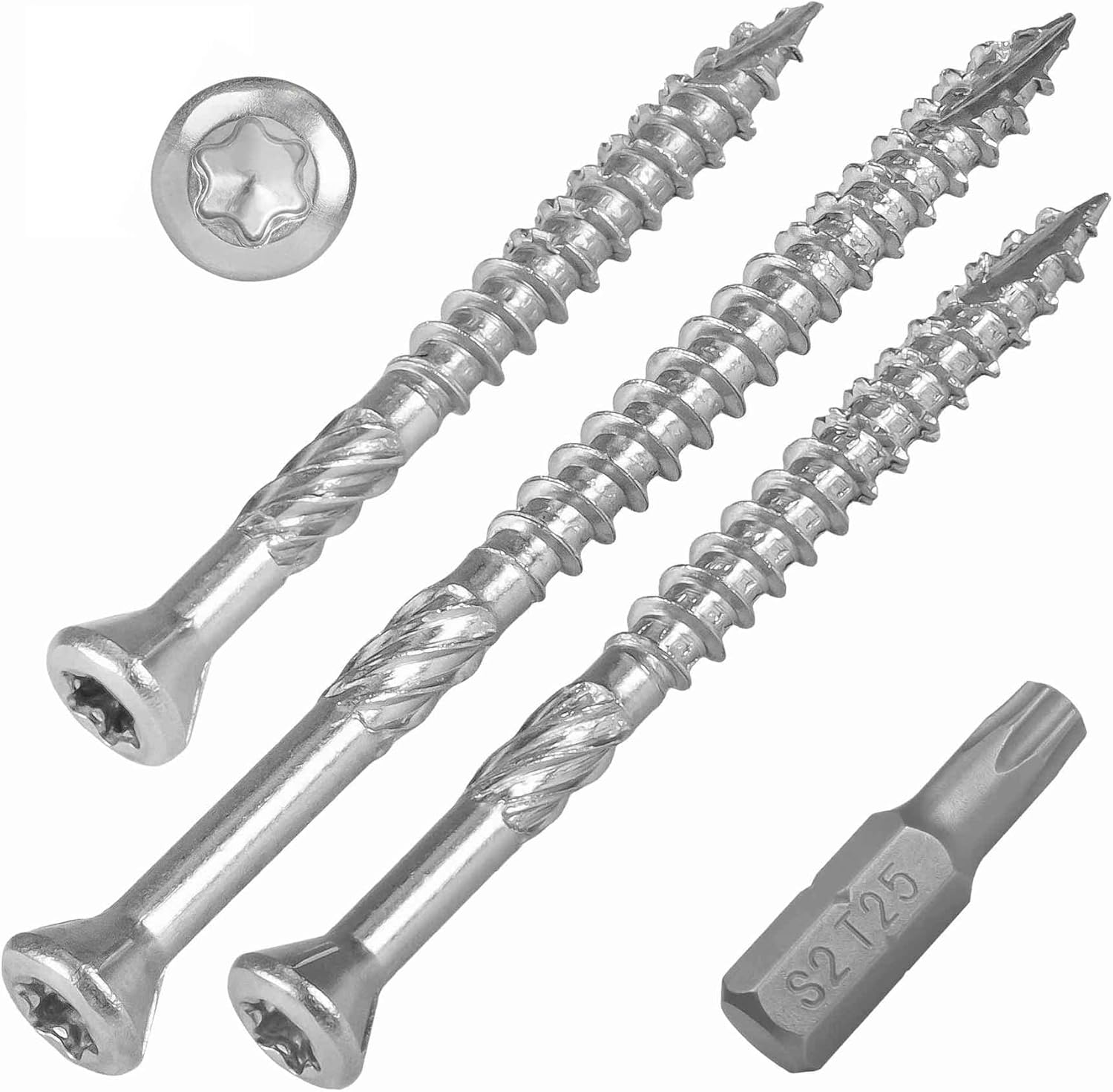 Suruburi lemn pentru dulgherie, cap inecat,bit inclus  TX25 - 5x120 mm 200buc/cutie