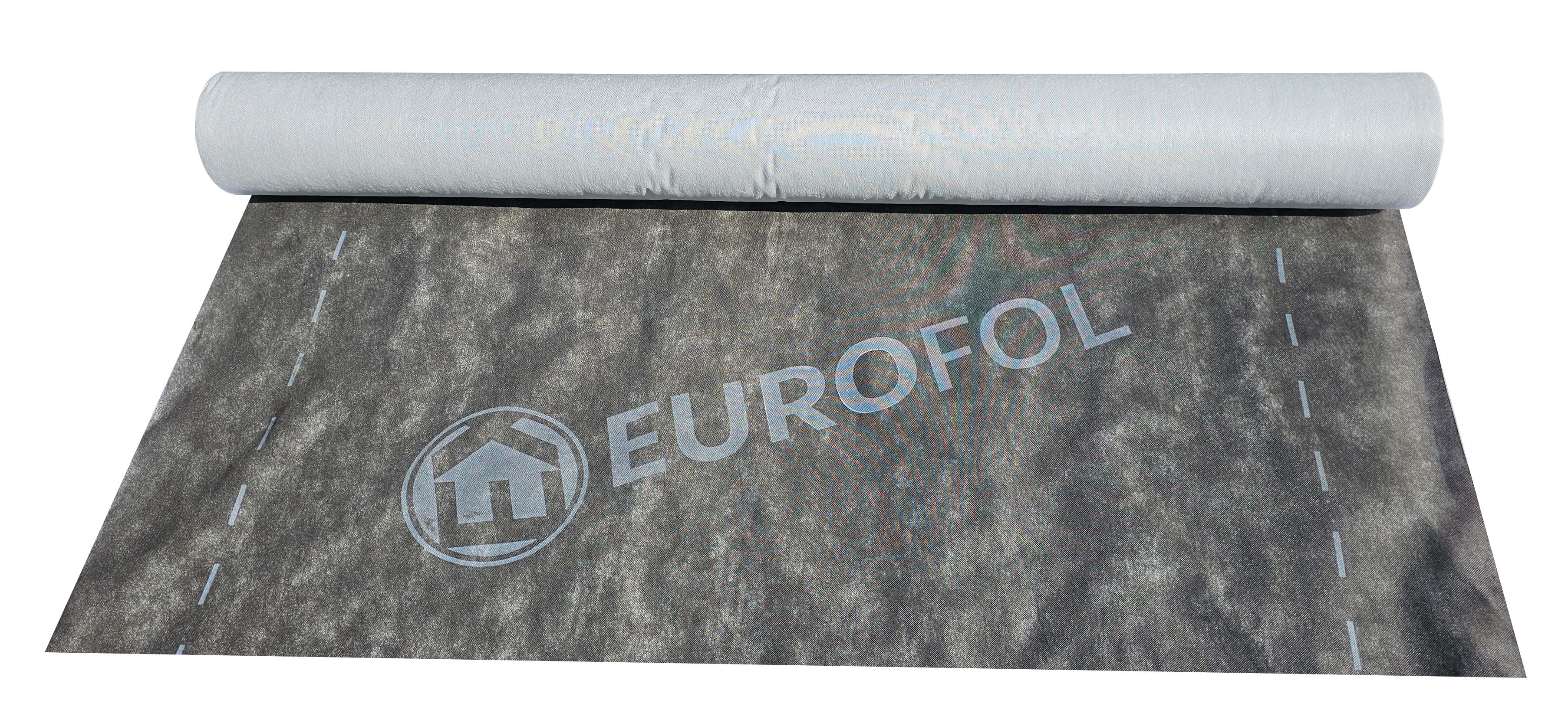 Folie de difuzie pentru acoperis EUROFOL negru, 100gr/mp, 75mp/sul