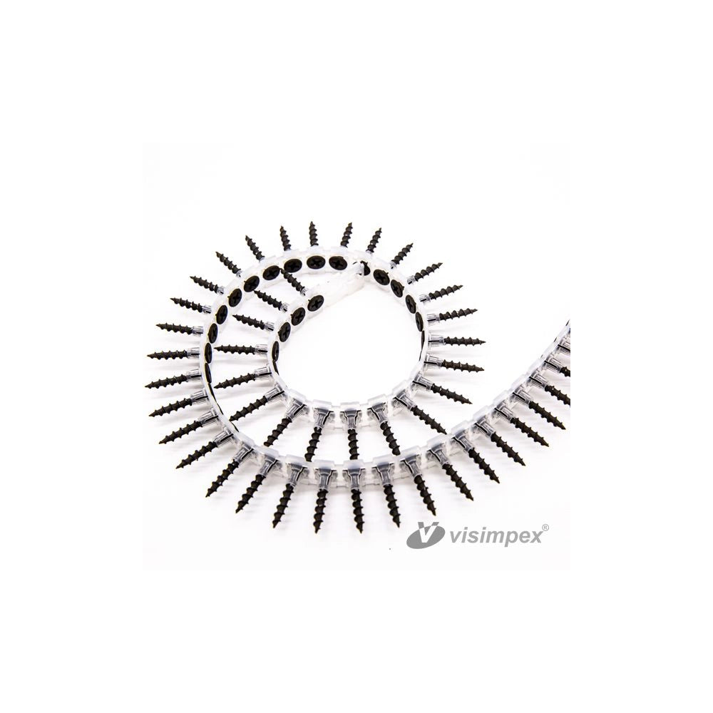 Suruburi in banda pentru gipscarton, negrese cu filet rapid, fosfatate, 3,5x25 mm - cutie 1000 buc