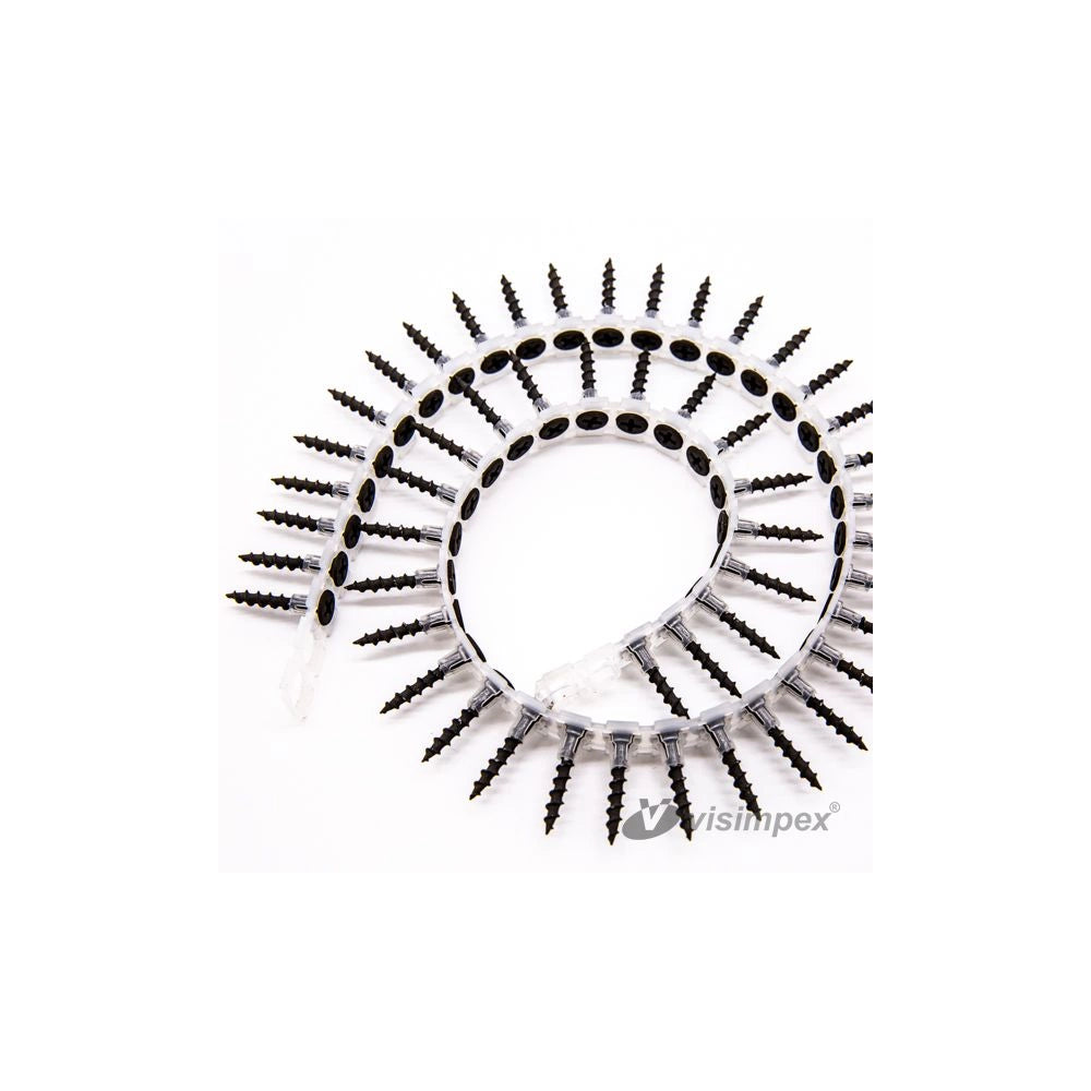 Suruburi in banda pentru gipscarton, negrese cu filet rapid, fosfatate, 3,5x25 mm - cutie 1000 buc
