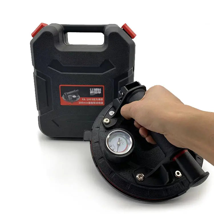 Ventuza profesionala cu pompa de vid si manometru pentru ridicare materiale grele