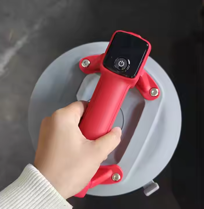 Ventuză electrică profesională Shijing cu vacuum digital, 220 kg (cauciuc alb), 220 mm