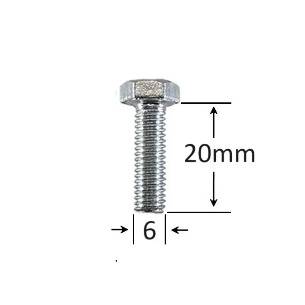 Surub Filet Metric M6x20mm Cap Hexagonal DIN 933 Gr.8.8 – 500buc/cutie