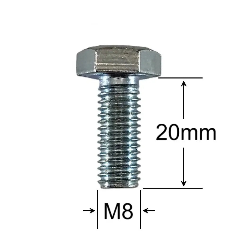 Surub Filet Metric M8x20mm Cap Hexagonal DIN 933 Gr.8.8 – 200buc/cutie
