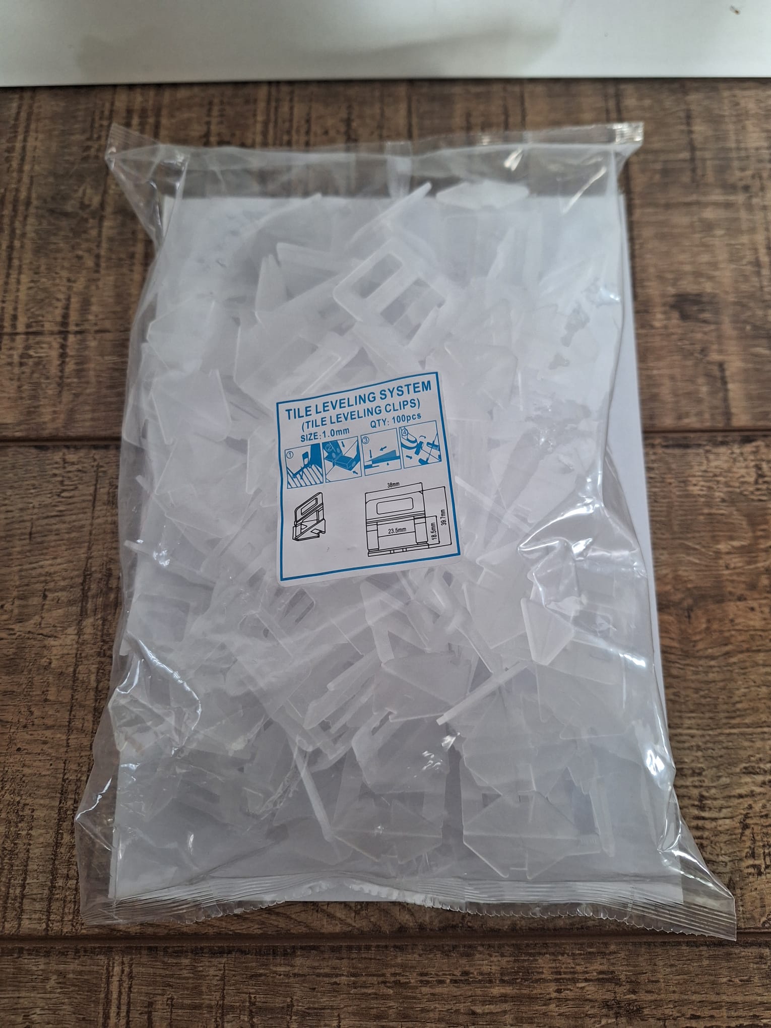 Clipsuri 1.5mm,pentru nivelare gresie, faianta