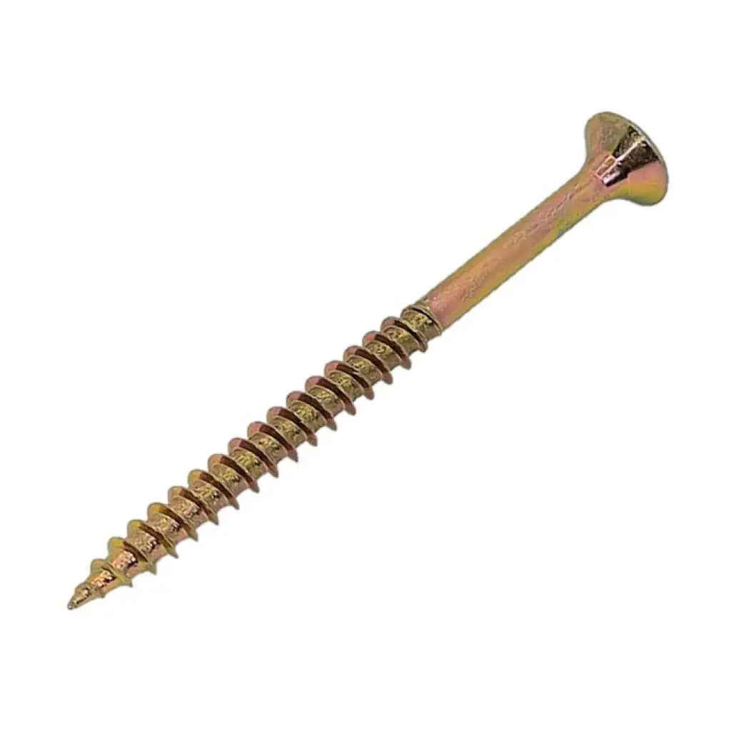 Holsurub galben pentru pal/lemn cap inecat, filet partial 6x100mm cu cap PZ, 200 buc/cutie