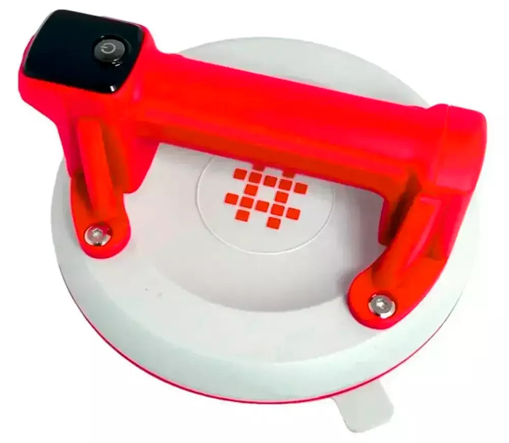 Shijing ventuză cu vacuum pe acumulator, digitală, 150 kg, 200 mm (cauciuc alb)