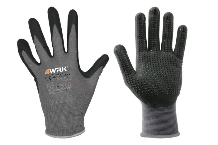 Manusi de lucru SHIELD ACTIVE DOTS 12perechi/set
