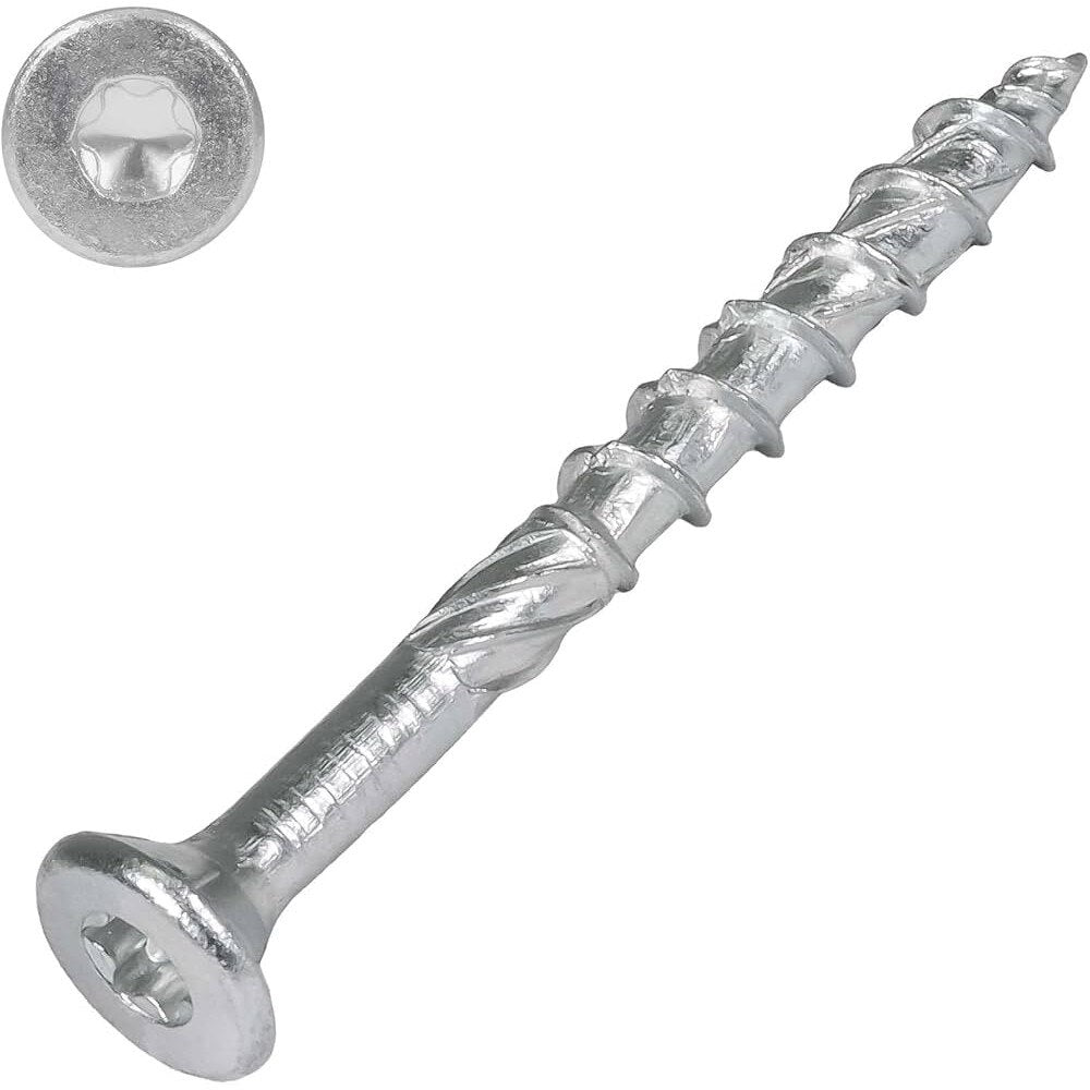 Suruburi lemn pentru dulgherie, cap inecat,zincate cu bit inclus TX25 - 5x90 mm 200buc/cutie