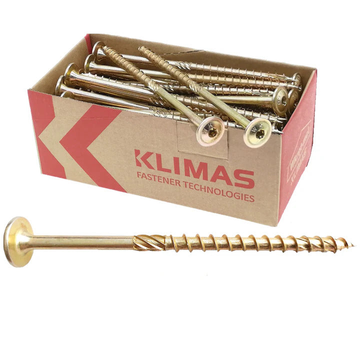 Surub pentru dulgherie, cap plat, TX30 - 6x260 mm 100buc/cutie