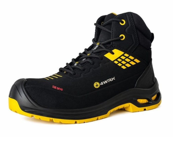 Bocanci de lucru POLLUX S3S ESD negru-galben